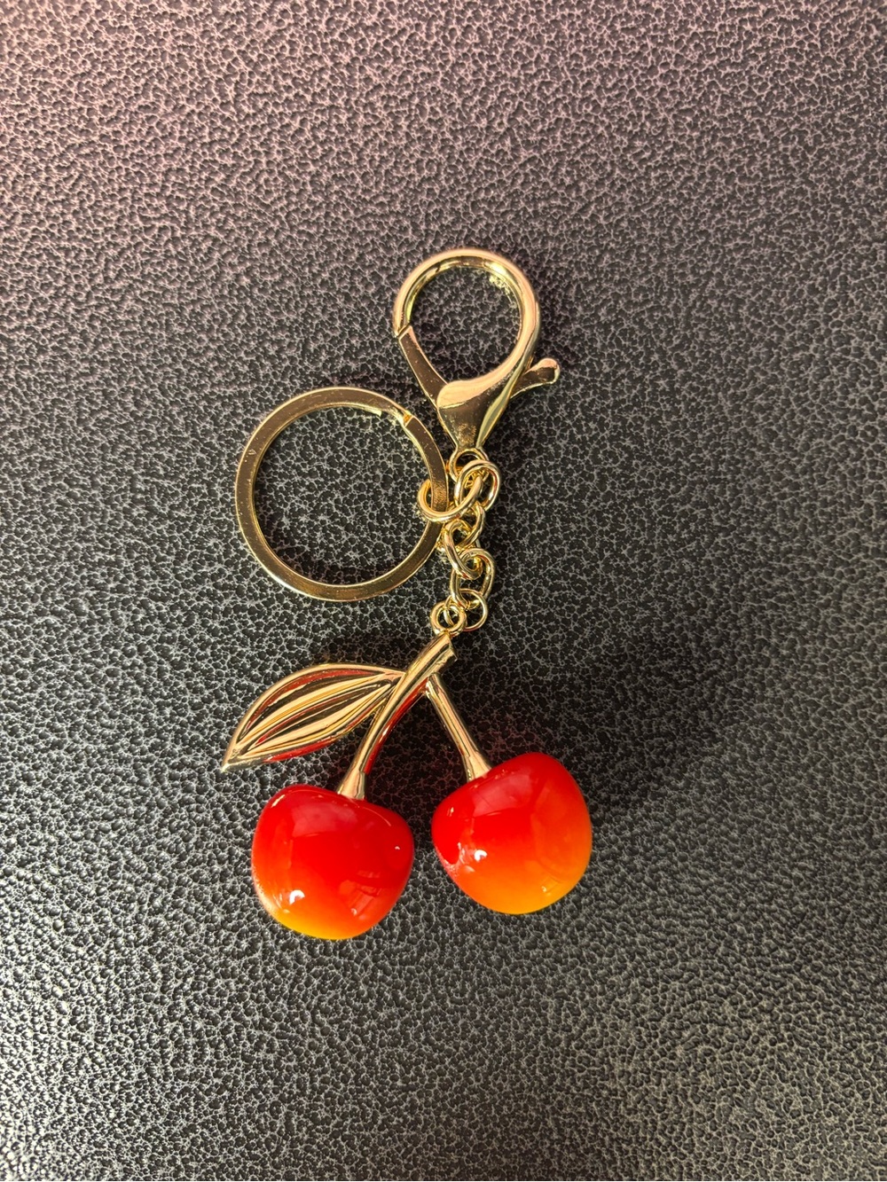 Cherry Keychain Purse Charm